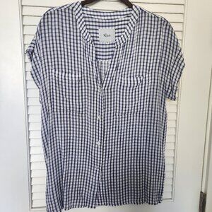 Gingham Rails Mel Patch Pocket Blouse - Medium